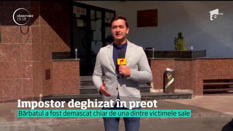 Un impostor îmbrăcat în haină preoţească a fost demascat de poliţişti