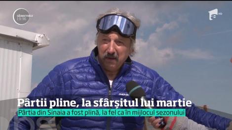 În Sinaia, la cota 2000 au fost la fel de mulţi turişti ca în miezul iernii