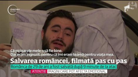 Salvarea Andreei, românca rănită grav în atacul de la Londra, a durat nouă minute! Imagini cu momentul în care tânăra e scoasă din apele Tamisei