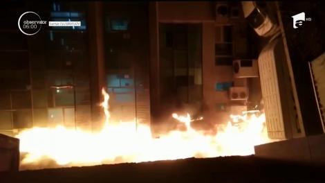Un incendiu devastator a izbucnit în sediul unui important furnizor de cablu, din Braşov