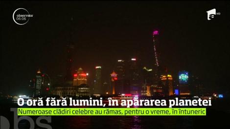Ora Pământului a fost marcată în întreaga lume, prin întreruperea energiei electrice