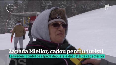 Ora de vară ne-a trezit în mijlocul iernii. Zăpada Mieilor a adus bucurie turiştilor care şi-au petrecut sfârşitul de săptămână pe pârtii