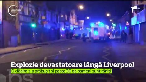 Explozie devastatoare lângă Liverpool! Peste 30 de persoane au fost rănite