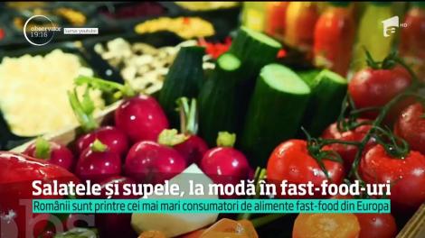 Românii preferă restaurantele de tip fast food, însă gusturile s-au schimbat. Caută mai nou salatele şi supele