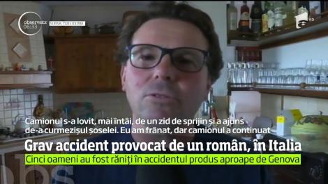 Accident cumplit în nordul Italiei. Camionul condus de un şofer român a scăpat de sub control pe o autostradă