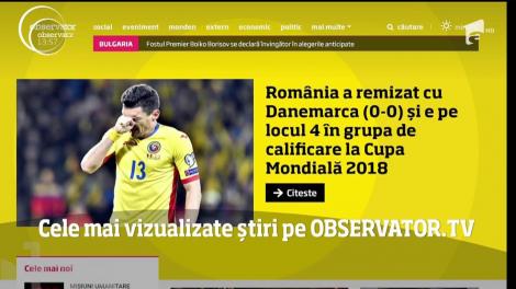Cele mai vizualizate știri pe Observator.TV