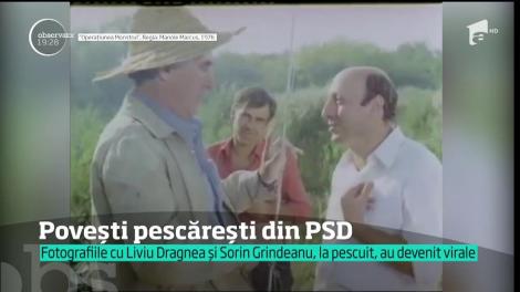 Fotografiile cu Liviu Dragnea și Sorin Grindeanu, la pescuit, au devenit virale