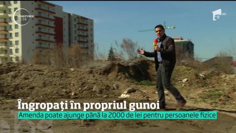 Îngropați în propriul gunoi! Tone de deșeuri au fost abandonate la marginea localităților rurale
