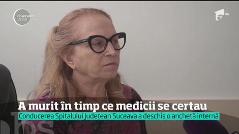 O bătrână de 70 de ani a murit în urma unei divergențe a medicilor de la Spitalul Judeţean Suceava