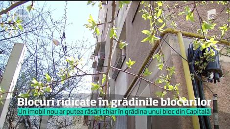 Un imobil nou ar putea răsări chiar în grădina unui bloc din Capitală