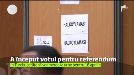 Cetăţenii turci din 6 ţări europene au început să voteze la referendumul menit să îi crească puterile preşedintelui Erdogan