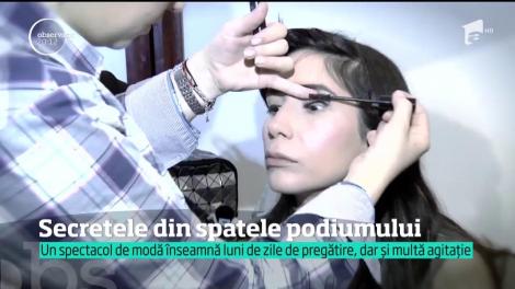 În spatele unui show de modă se ascunde o armată de specialişti care controlează haosul