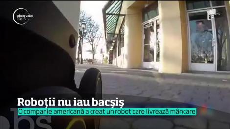 O companie americană a creat un robot care livrează mâncare