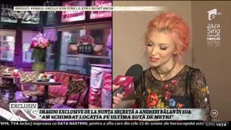 Primele imagini de la nunta Andreei Bălan: "Am schimbat locația pe ultima sută de metri"