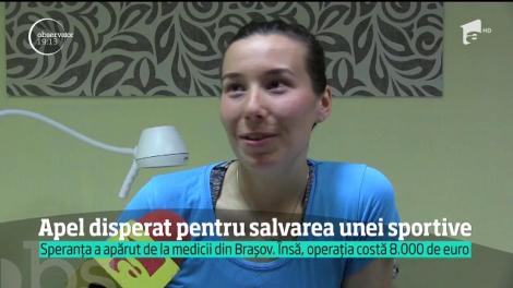 Elena Croitoru, o tânără handbalistă de 19 ani, a aflat că are o tumoră la șold care riscă să se extindă