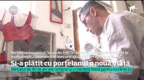 Un artist din Ploieşti s-a reprofilat. Creează figurine din porțelan