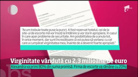 Alexandra, tânăra care își vinde virginitatea, a găsit cumpărător, un om de afaceri din Hong Kong