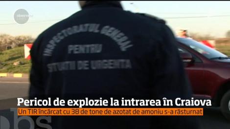 A fost pericol de explozie pe centura Craiovei!