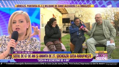 Soțul de 67 de ani și amanta de 27 șochează: ”M-a sechestrat de patru ori!”