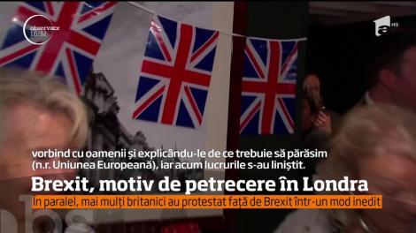 Brexit, motiv de petrecere în Londra