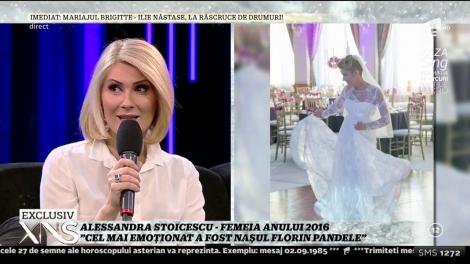Alessandra Stoicescu s-a căsătorit cu Sergiu Constantinescu, în 2013: "Cel mai emoționat a fost nașul Florin Pandele"