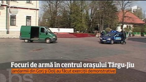 Luare de ostatici şi focuri de armă la Târgu-Jiu! Acțiune demonstrativă de excepție a jandarmilor, de ziua lor!