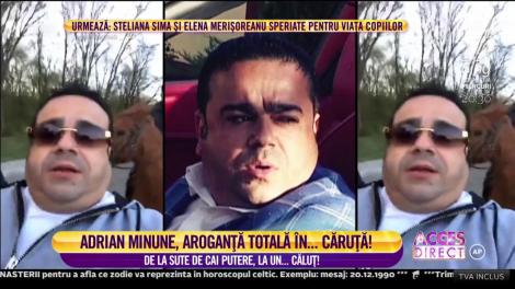 Adrian Minune, aroganță totală! A renunțat la mașină și a trecut la căruță!
