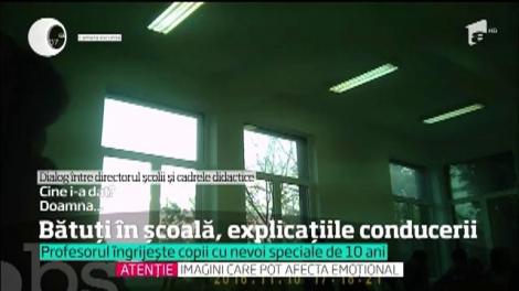 Bătuți în școală, explicațiile conducerii: ”Un copil cu dizabilităţi ar merita o corecţie mică”