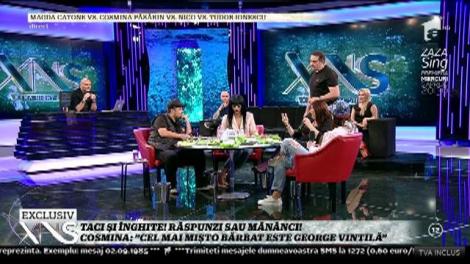 Cosmina Păsărin, la proba "Taci şi înghite!": "Cel mai mișto bărbat este George Vintilă"