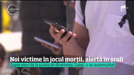 Noi victime în jocul morții, alertă în școli. Șapte elevi de la o școală din Braniștea, Galați, s-au automutilat!