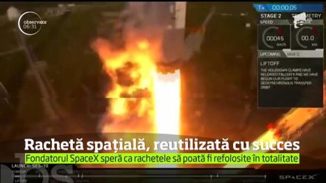 Rachetă spațială, reutilizată cu succes