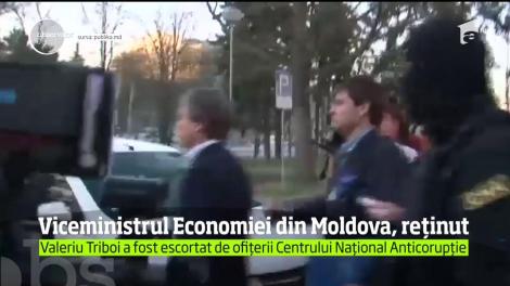 Viceministrul Economiei din Republica Moldova, reținut pentru abuz de putere şi prejudicierea bugetului de stat