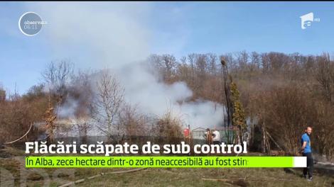 Două cabane, arse în întregime, la câţiva kilometri de Bistriţa