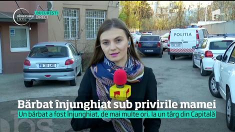 Conflict sângeros la un târg din Capitală. Un bărbat a fost înjunghiat de şapte ori, de un hoţ de buzunare