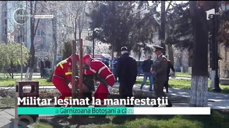Un militar a leșinat la manifestațiile organizate cu ocazia Zilei NATO!