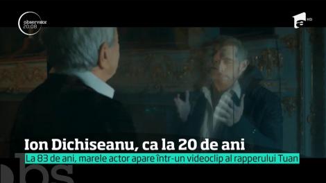 Maestul Ion Dichiseanu face un rol surprinzător, în videoclipul unui tânâr rapper. La 83 de ani, actorul acceptă orice provocare