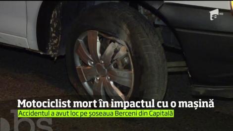 Accident cumplit pe o stradă din Bucureşti Un motociclist de 30 de ani şi-a pierdut viaţa după o maşină l-a lovit în plin