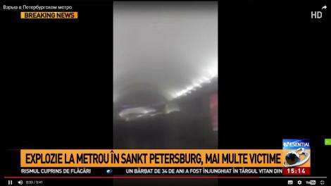 BREAKING NEWS. Explozii puternice la metroul din Sankt Petersburg! Cel puțin 10 MORȚI! UPDATE