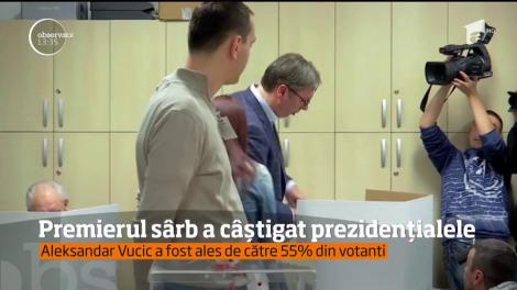 Aleksandar Vucic a fost ales preşedintele Serbiei