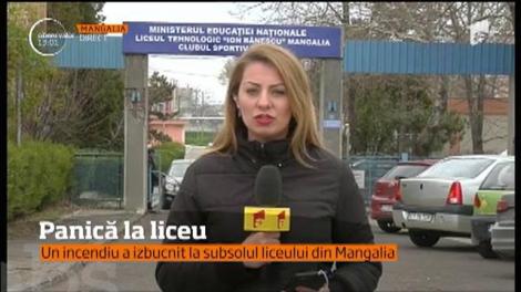 Au sunat sirenele pompierilor într-un liceu din Mangalia