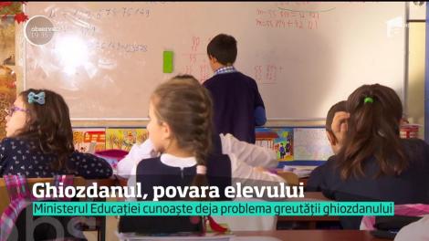 Părinţii au demarat o nouă campanie - "Ghiozdanul nu este o povară!"