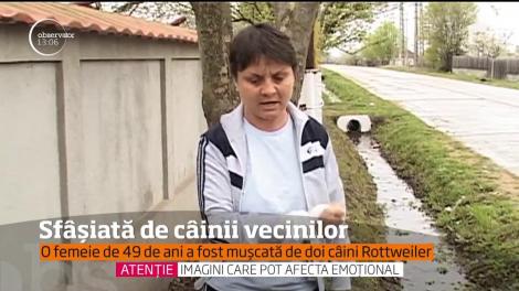 O femeie dintr-o comună din Gorj a ajuns la spital după ce a fost muşcată de câinii vecinilor