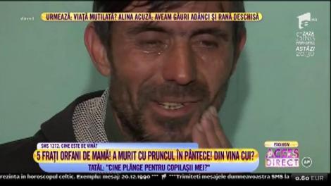 CAZ EMOŢIONANT! Cinci fraţi au rămas orfani de mamă! Femeia a murit cu pruncul în pântece, în spital! Din vina cui?