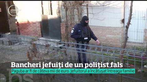 Un fals poliţist a reuşit să jefuiască doi bancheri din Oradea în timp ce oamenii erau acasă