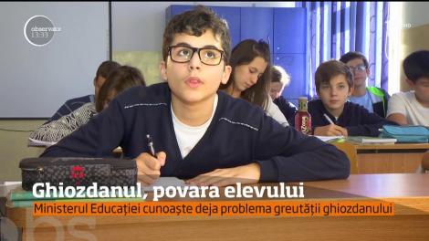 Ghiozdanul nu este o povară! Este campania demarată ieri de părinţi din toată ţara