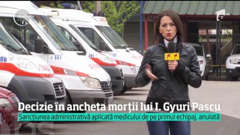 Sancţiunea aplicată medicului care a ajuns prima dată acasă la Ioan Gyuri Pascu este ilegală