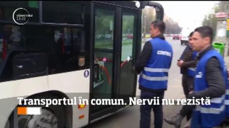 În transportul în comun nervii nu rezistă. Nici ai călătorilor, nici ai controlorilor