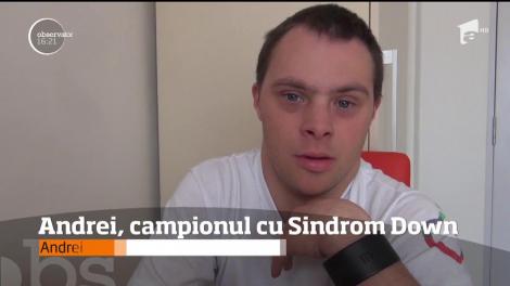 Andrei, campionul cu Sindromul Down