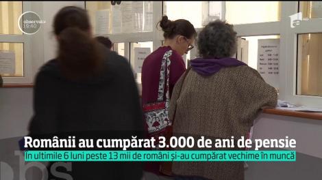 Românii au cumpărat 3.000 de ani de pensie