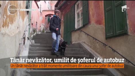 În ţara în care persoanele cu deficienţe n-au aproape nicio facilitate când vine vorba despre transport, un caz şochează în Sibiu